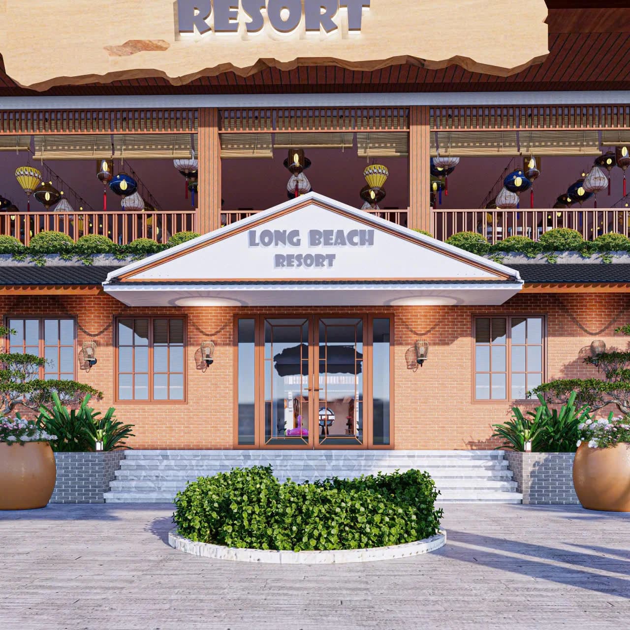 Phối cảnh Long Beach Resort — Sảnh chính