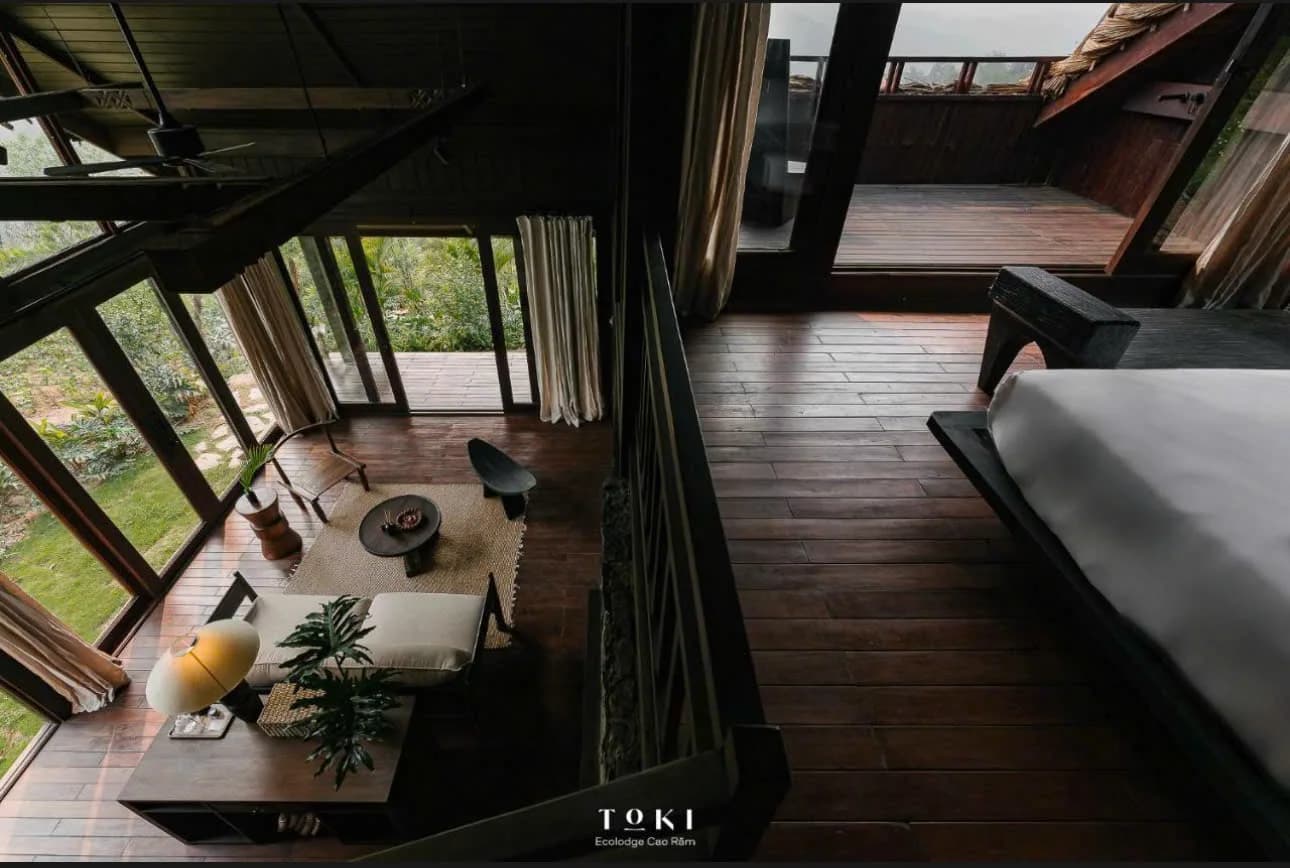 Toki Ecolodge — Không gian nhìn từ tầng lửng